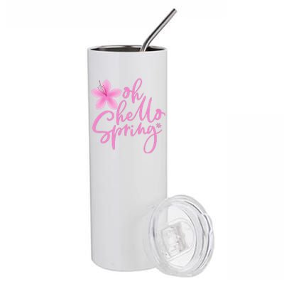 Oh Hello Spring Cute Stainless Steel Tumbler