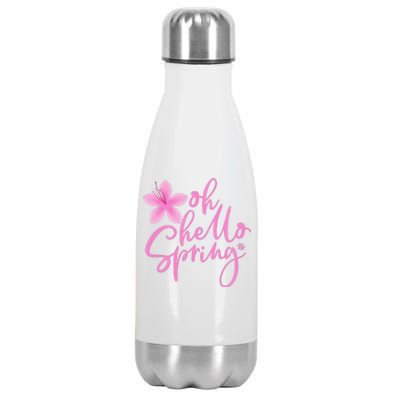 Oh Hello Spring Cute Stainless Steel Insulated Water Bottle