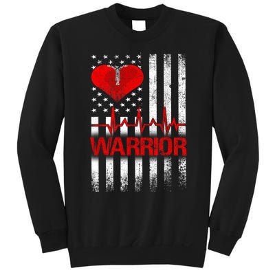 Open Heart Surgery Warrior Gift For Heart Patients Survivor Sweatshirt