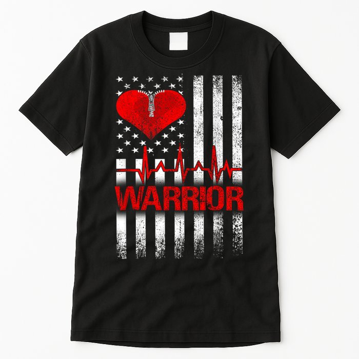Open Heart Surgery Warrior Gift For Heart Patients Survivor Tall T-Shirt
