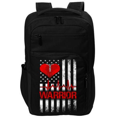 Open Heart Surgery Warrior Gift For Heart Patients Survivor Impact Tech Backpack