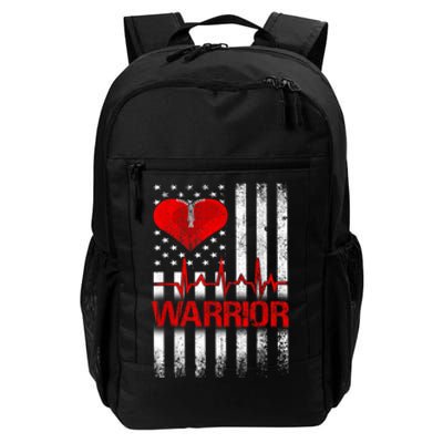 Open Heart Surgery Warrior Gift For Heart Patients Survivor Daily Commute Backpack