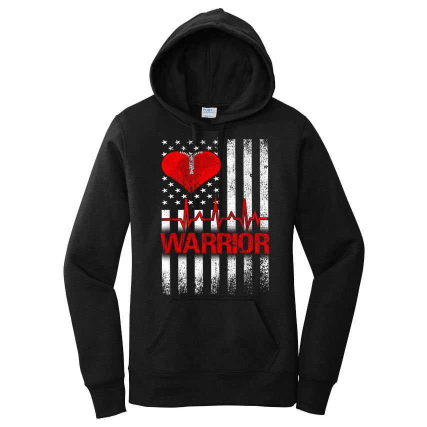 Open Heart Surgery Warrior Gift For Heart Patients Survivor Women's Pullover Hoodie