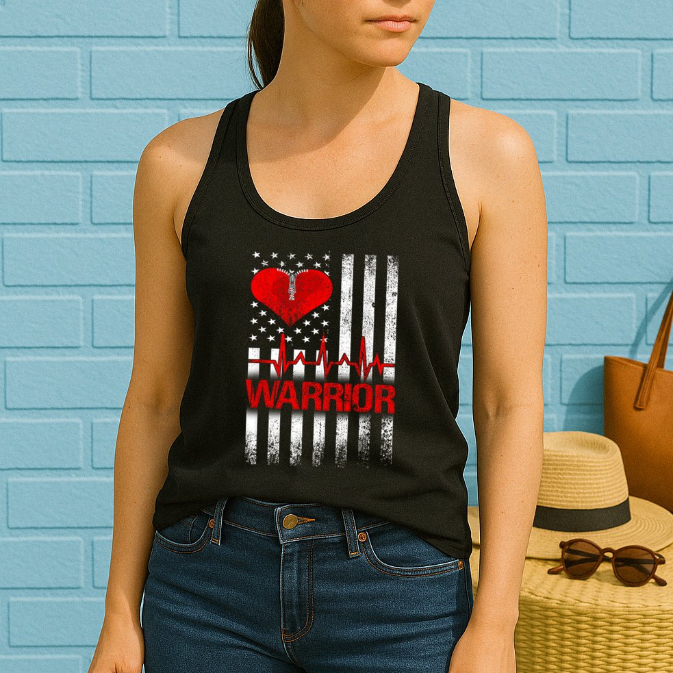 Open Heart Surgery Warrior Gift For Heart Patients Survivor Womens Tank Top