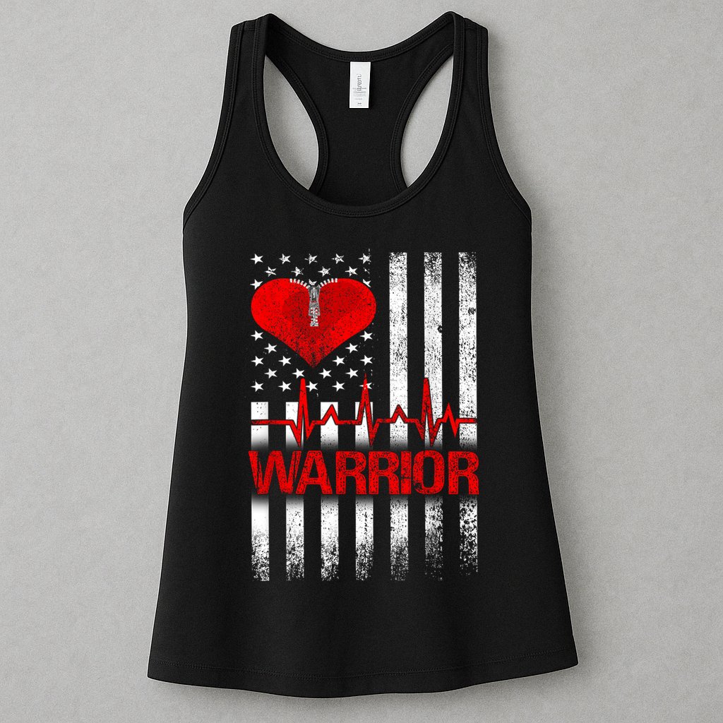 Open Heart Surgery Warrior Gift For Heart Patients Survivor Womens Tank Top