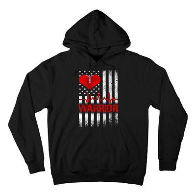 Open Heart Surgery Warrior Gift For Heart Patients Survivor Tall Hoodie