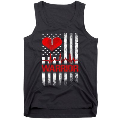 Open Heart Surgery Warrior Gift For Heart Patients Survivor Tank Top