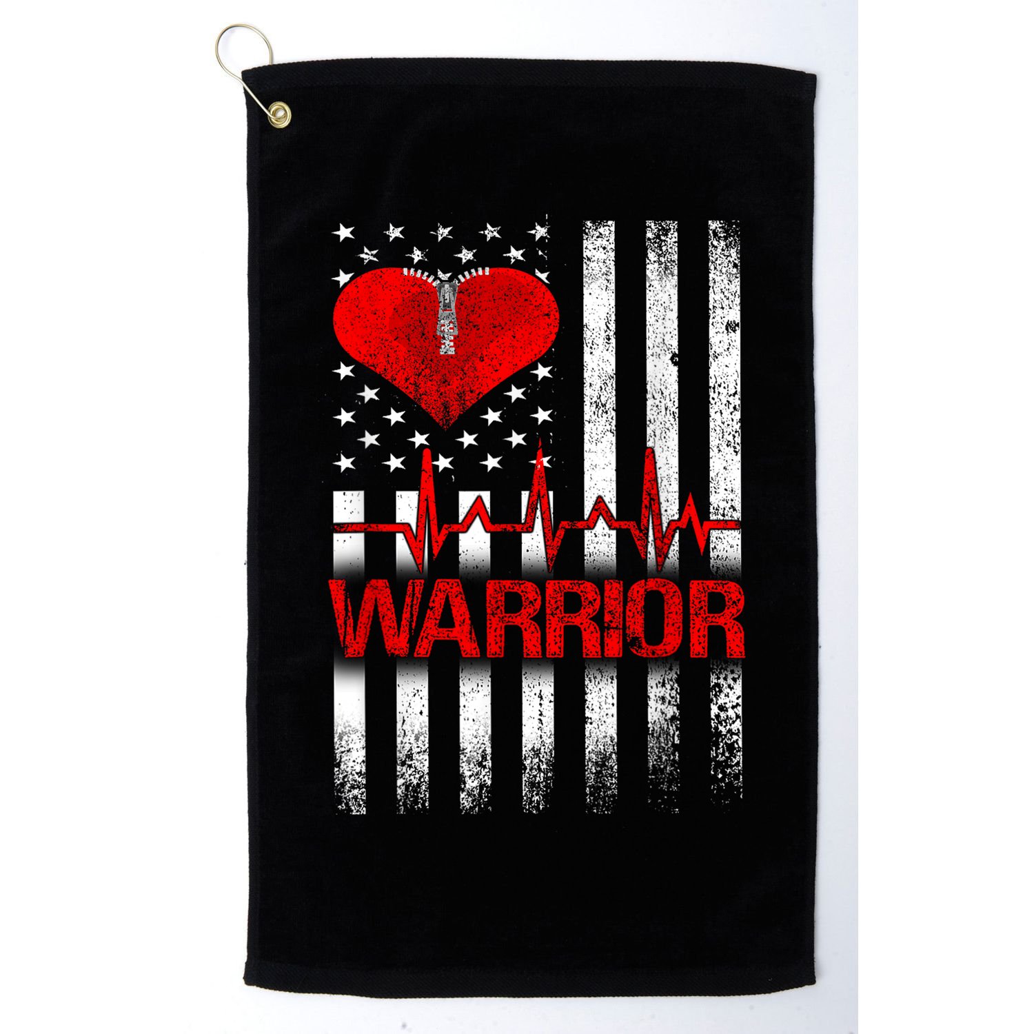 Open Heart Surgery Warrior Gift For Heart Patients Survivor Golf Towel