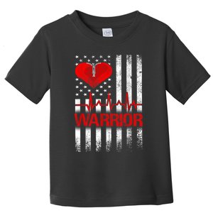 Open Heart Surgery Warrior Gift For Heart Patients Survivor Toddler T-Shirt