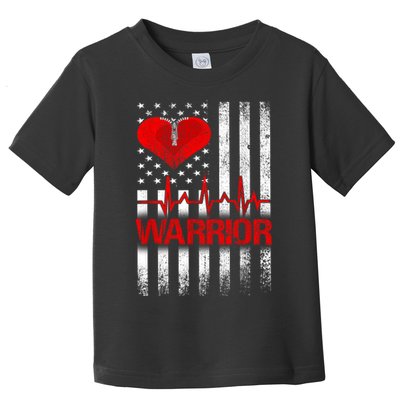 Open Heart Surgery Warrior Gift For Heart Patients Survivor Toddler T-Shirt