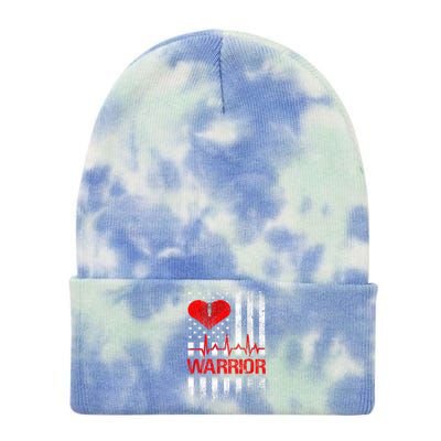 Open Heart Surgery Warrior Gift For Heart Patients Survivor Tie Dye 12in Knit Beanie