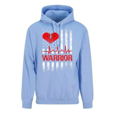 Open Heart Surgery Warrior Gift For Heart Patients Survivor Unisex Surf Hoodie