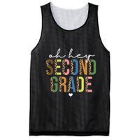 Oh Hey Second Grade Cheetah Print Mesh Reversible Basketball Jersey Tank