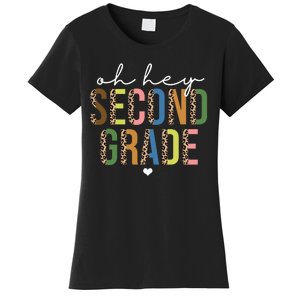 Oh Hey Second Grade Cheetah Print Women's T-Shirt