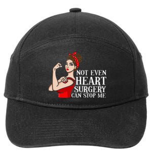 Open Heart Surgery Not Even Heart Surgery Can Stop Me 7-Panel Snapback Hat