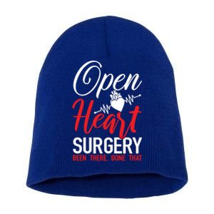 Open Heart Surgery Gift Heart Disease Awareness Gift Short Acrylic Beanie