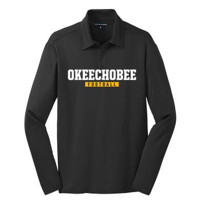 Okeechobee High School Football Hs Silk Touch Performance Long Sleeve Polo