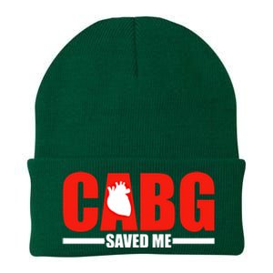 Open Heart Surgery Cabg Saved Me Cool Gift Knit Cap Winter Beanie