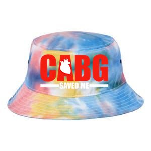 Open Heart Surgery Cabg Saved Me Cool Gift Tie Dye Newport Bucket Hat