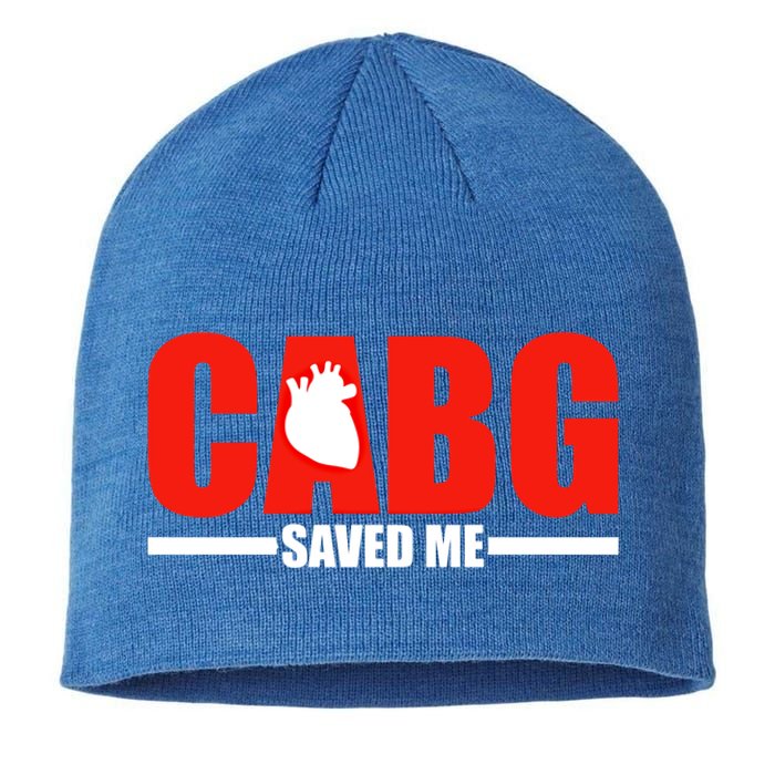 Open Heart Surgery Cabg Saved Me Cool Gift Sustainable Beanie