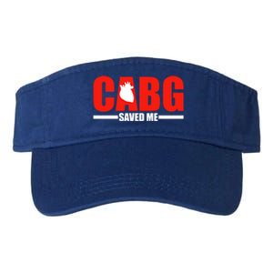 Open Heart Surgery Cabg Saved Me Cool Gift Valucap Bio-Washed Visor