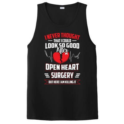 Open Heart Surgery Heart Bypass Cool Gift PosiCharge Competitor Tank