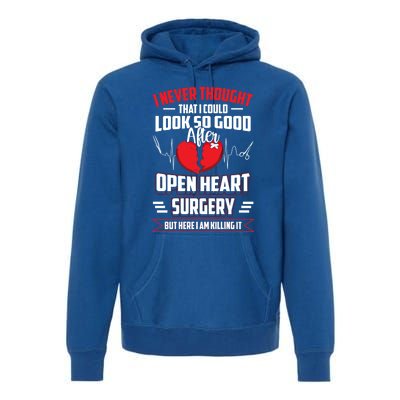 Open Heart Surgery Heart Bypass Cool Gift Premium Hoodie