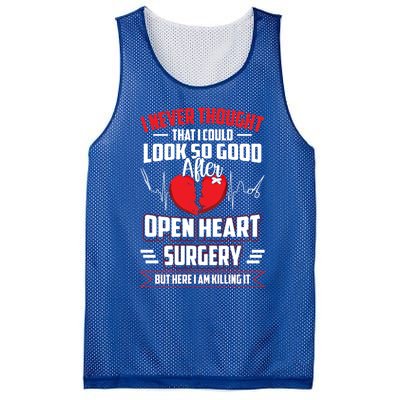 Open Heart Surgery Heart Bypass Cool Gift Mesh Reversible Basketball Jersey Tank