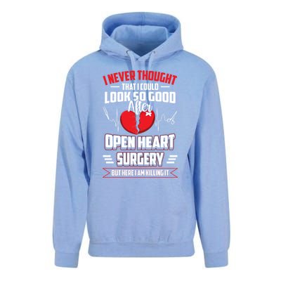 Open Heart Surgery Heart Bypass Cool Gift Unisex Surf Hoodie