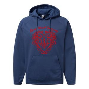 Open Heart Surgery Meaningful Gift Cute Heart Patients Meaningful Gift Performance Fleece Hoodie