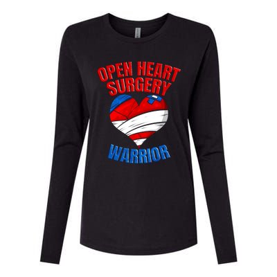 Open Heart Surgery Warrior Gift Womens Cotton Relaxed Long Sleeve T-Shirt