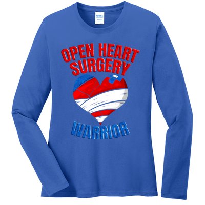 Open Heart Surgery Warrior Gift Ladies Long Sleeve Shirt