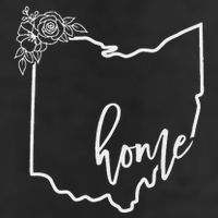 Ohio Home State I Love Ohio O.H.I.O State Map 7 Panel Mesh Trucker Snapback Hat