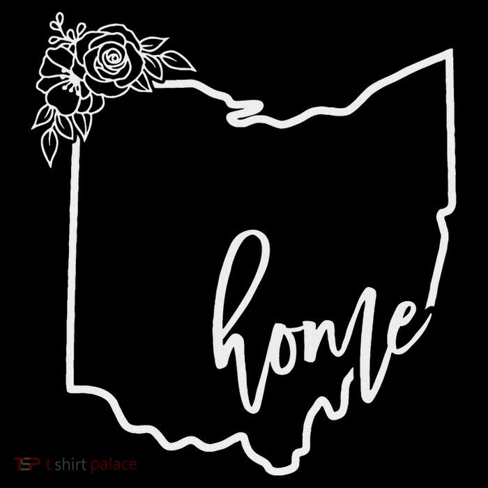 Ohio Home State I Love Ohio O.H.I.O State Map Flatbill Hat