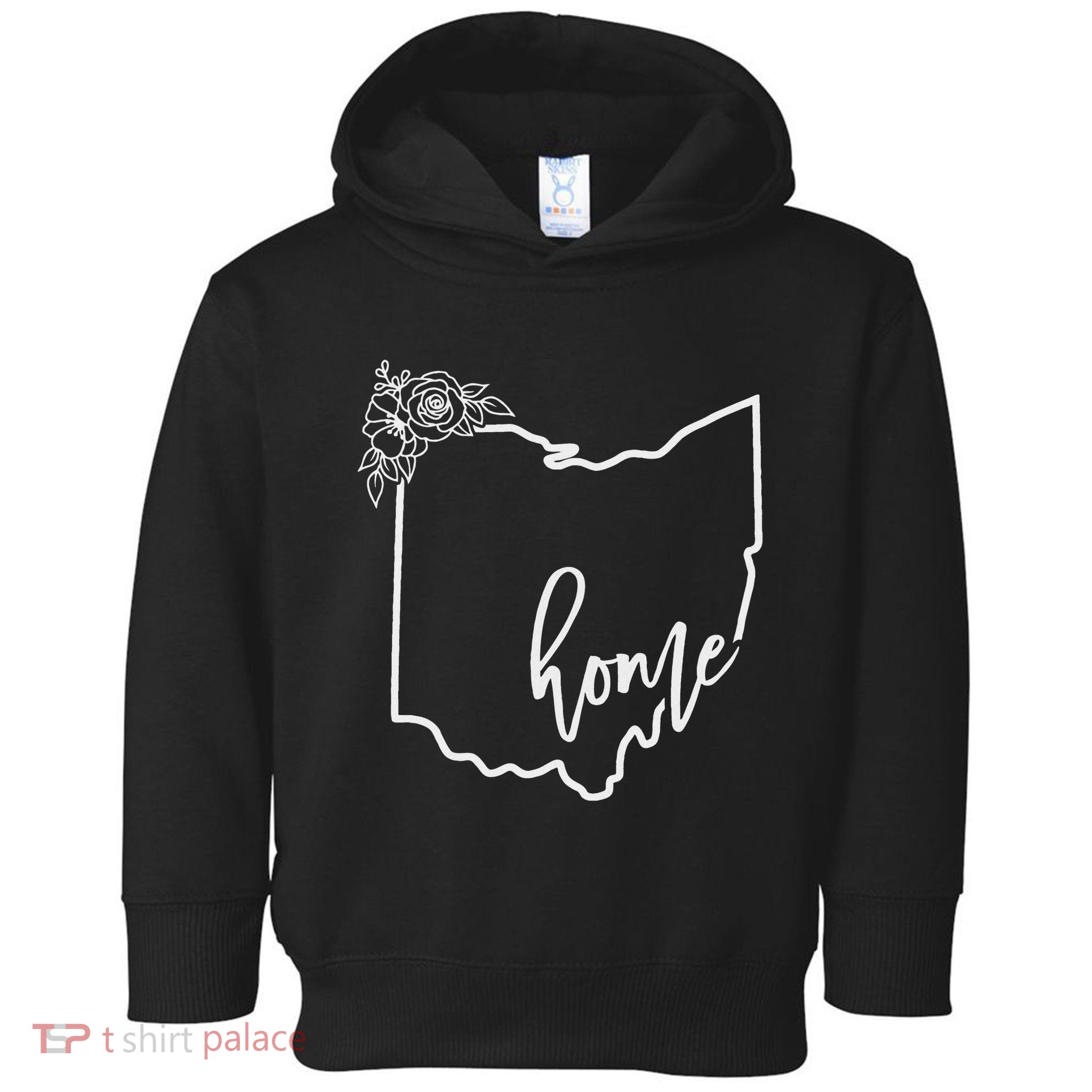 Ohio Home State I Love Ohio O.H.I.O State Map Toddler Hoodie