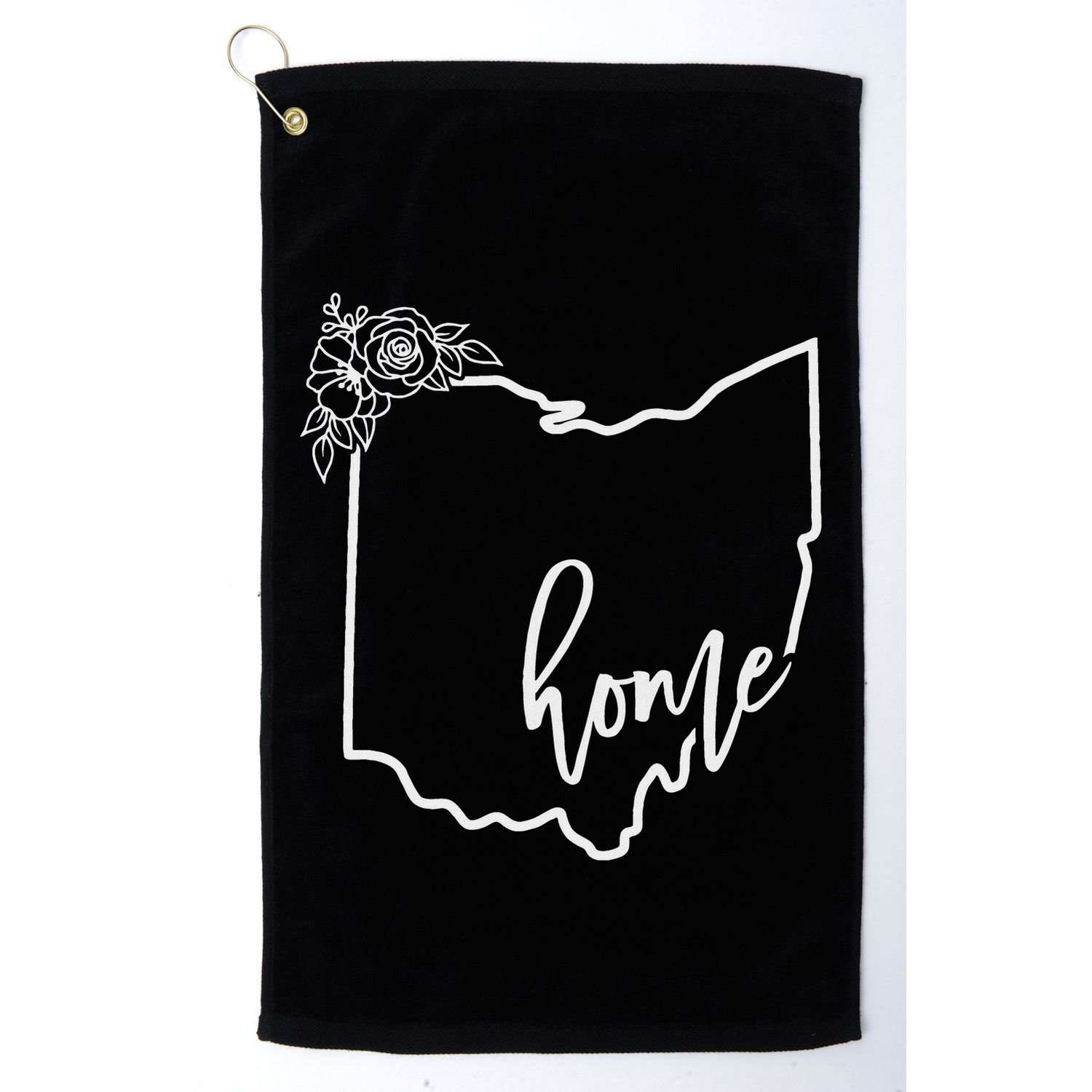 Ohio Home State I Love Ohio O.H.I.O State Map Golf Towel
