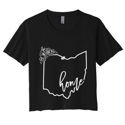 Ohio Home State I Love Ohio O.H.I.O State Map Crop Top
