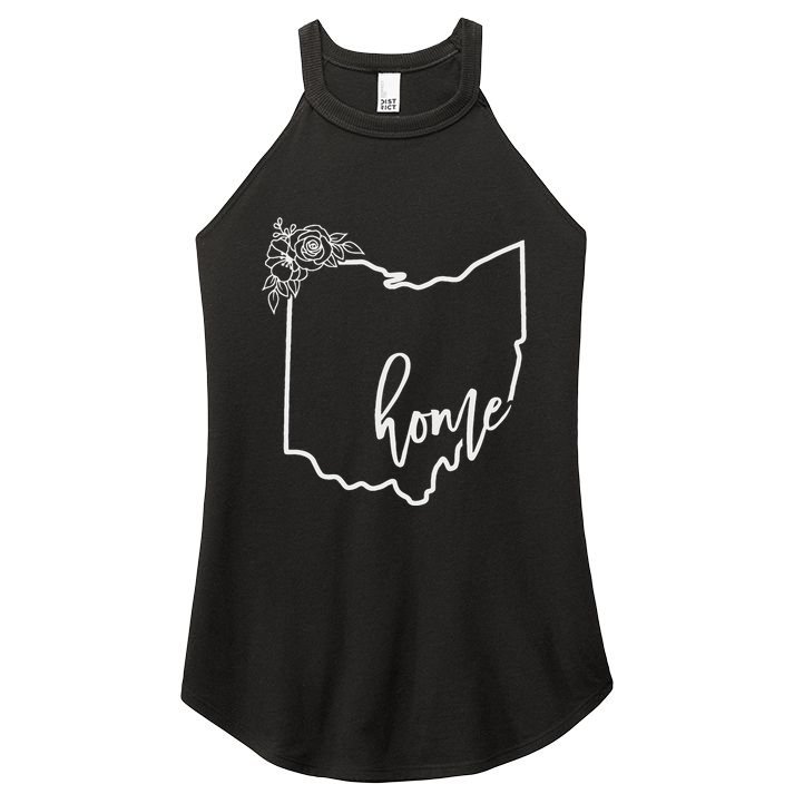 Ohio Home State I Love Ohio O.H.I.O State Map Women's Perfect Tri Rocker Tank