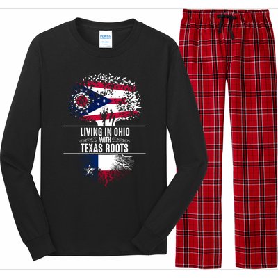 Ohio Home Texas Roots State Tree Flag Proud Love Gift Cool Gift Long Sleeve Pajama Set