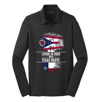 Ohio Home Texas Roots State Tree Flag Proud Love Gift Cool Gift Silk Touch Performance Long Sleeve Polo