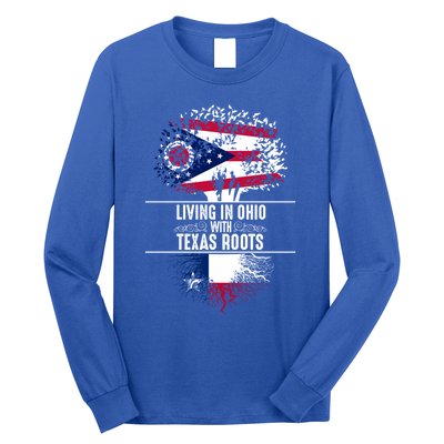 Ohio Home Texas Roots State Tree Flag Proud Love Gift Cool Gift Long Sleeve Shirt