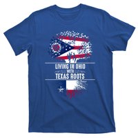 Ohio Home Texas Roots State Tree Flag Proud Love Gift Cool Gift T-Shirt