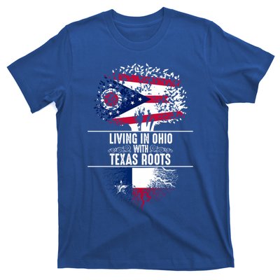 Ohio Home Texas Roots State Tree Flag Proud Love Gift Cool Gift T-Shirt