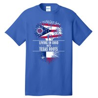 Ohio Home Texas Roots State Tree Flag Proud Love Gift Cool Gift Tall T-Shirt