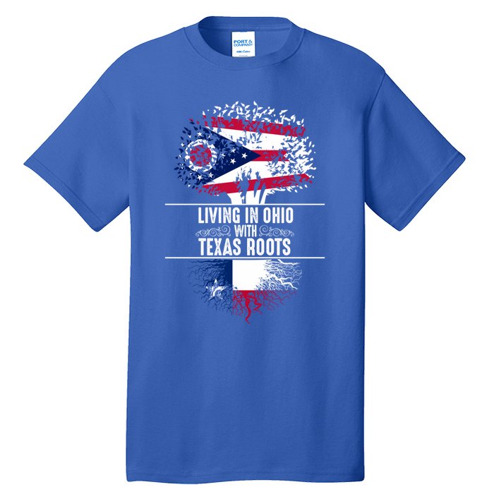 Ohio Home Texas Roots State Tree Flag Proud Love Gift Cool Gift Tall T-Shirt