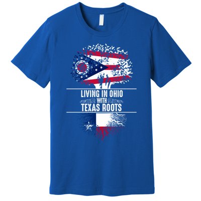 Ohio Home Texas Roots State Tree Flag Proud Love Gift Cool Gift Premium T-Shirt