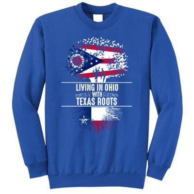 Ohio Home Texas Roots State Tree Flag Proud Love Gift Cool Gift Tall Sweatshirt