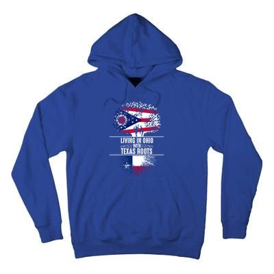 Ohio Home Texas Roots State Tree Flag Proud Love Gift Cool Gift Tall Hoodie