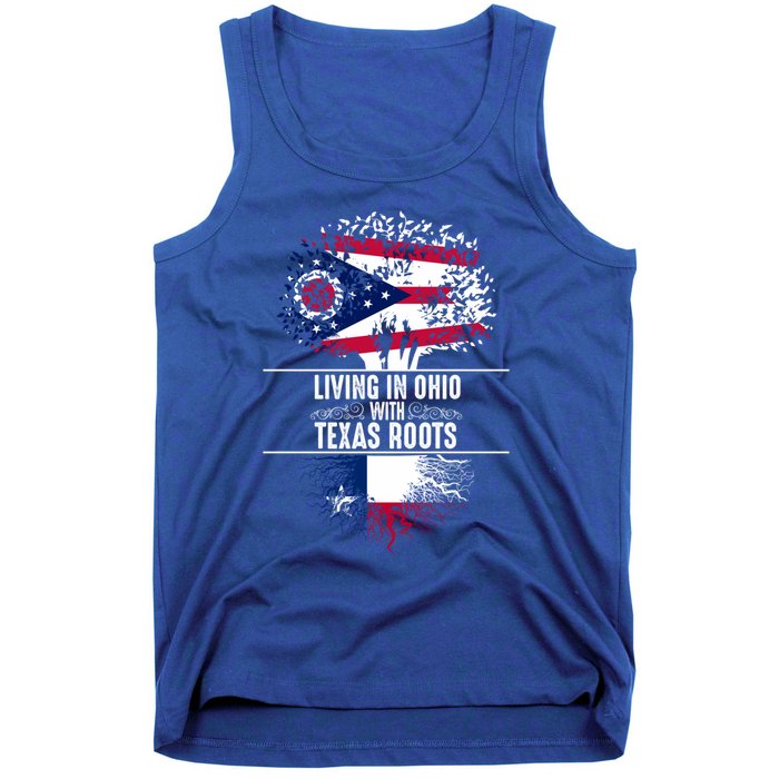 Ohio Home Texas Roots State Tree Flag Proud Love Gift Cool Gift Tank Top