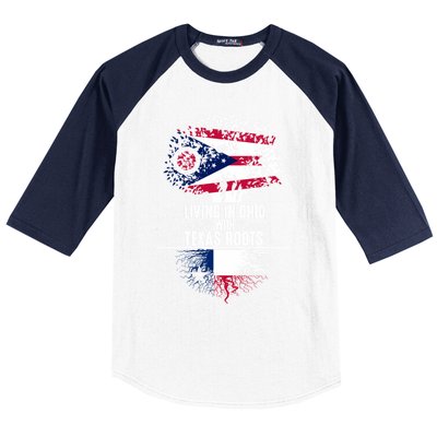 Ohio Home Texas Roots State Tree Flag Proud Love Gift Cool Gift Baseball Sleeve Shirt